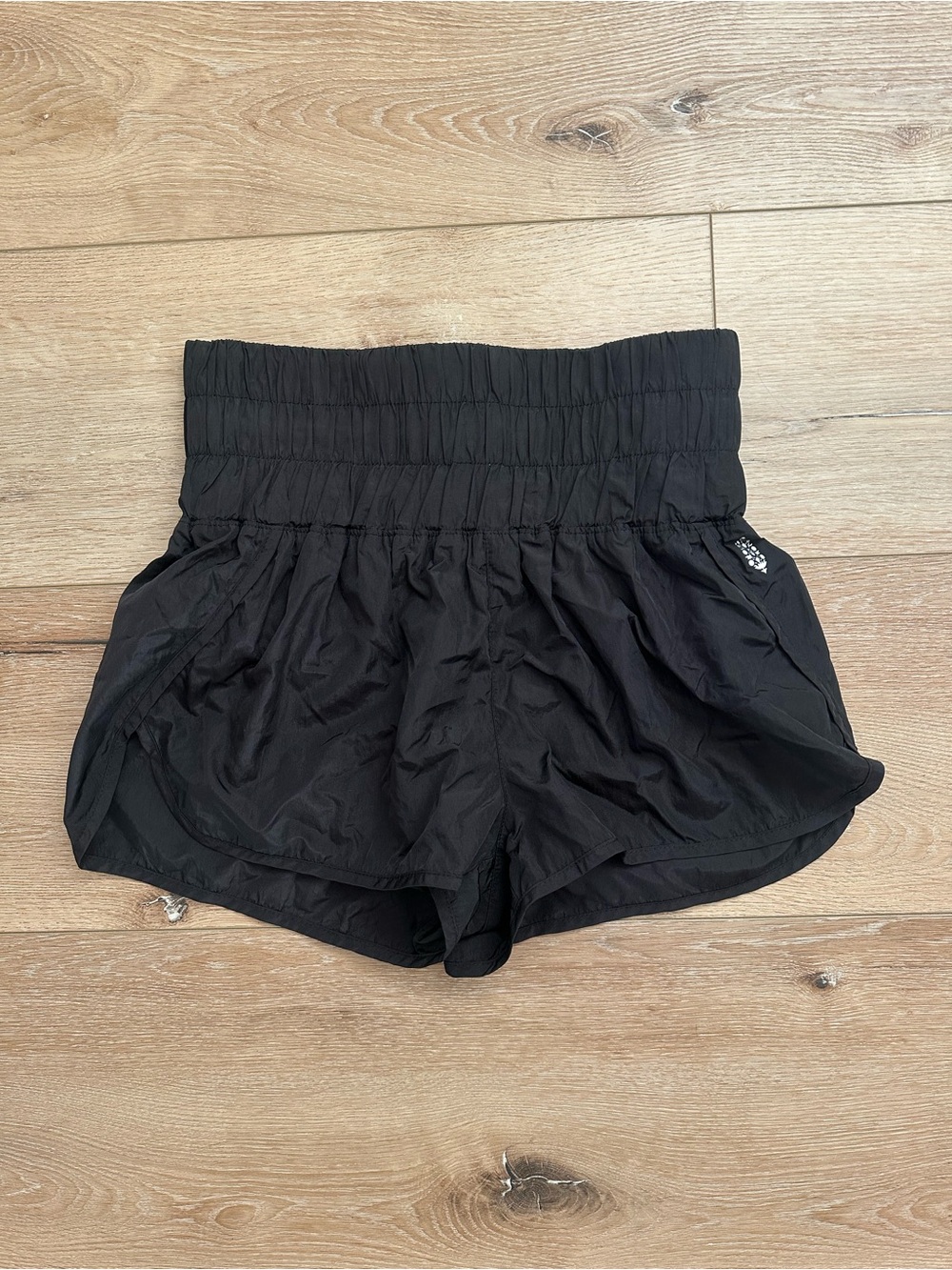 FP Movement The Way Home Black High Rise Running Shorts M
